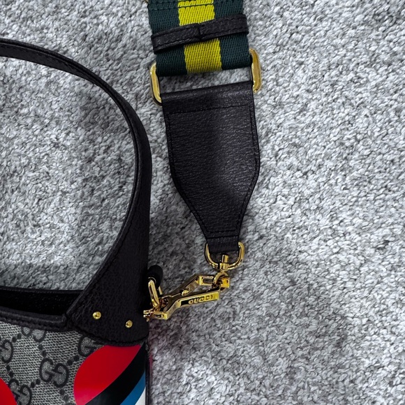 Gucci Geometric GG Supreme Canvas Jackie 1961 Small Studded Shoulder Bag - Picture 6 of 16